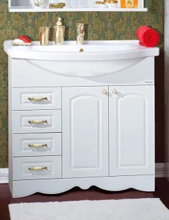 Тумба под раковину Бриклаер Анна 4627125412172 90 см белый